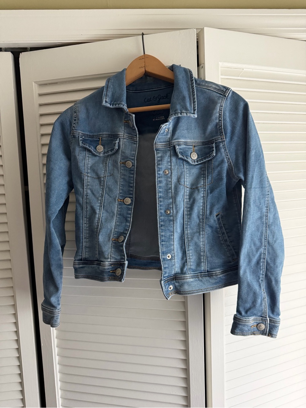 Cat & Jack Light Wash Blue Denim Jacket